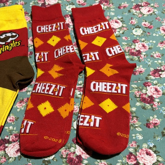 Snacks! Socks! New! 💫 4 pairs of socks never worn. Ritz! Pringles! Cheez-it! 👀 - Picture 2 of 5